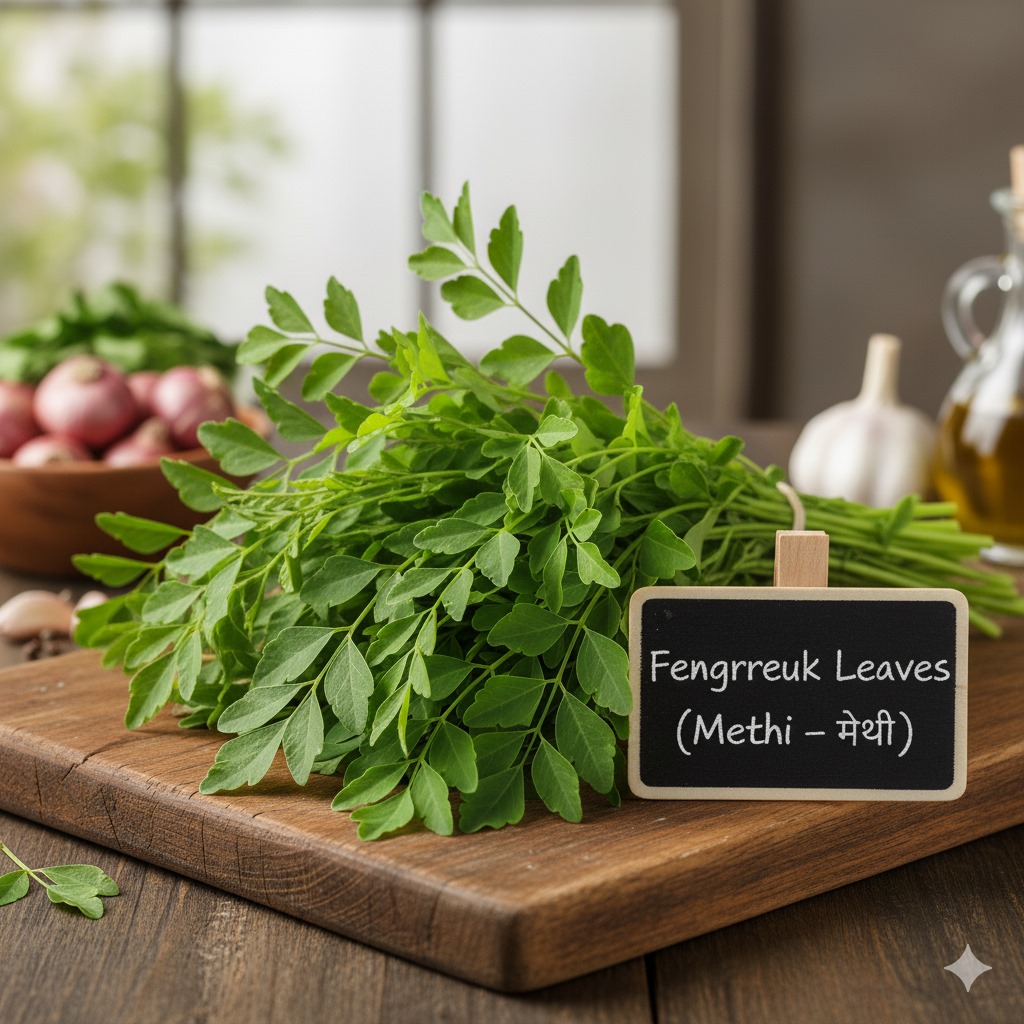 Fenugreek Leaves (Methi – मेथी)